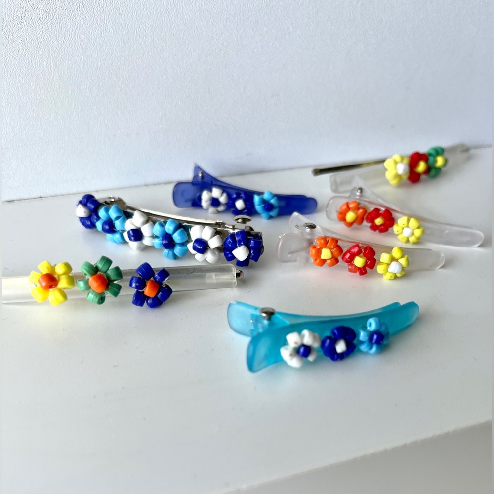 Beaded Girls Hair clips